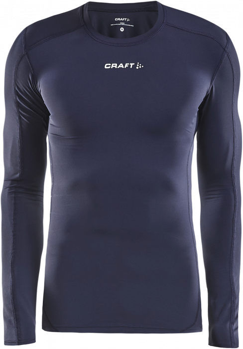Craft - Lavia Compression Long Sleeve - Marineblau & weiß