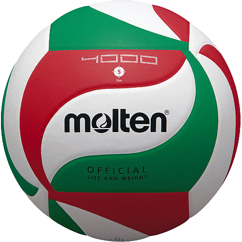 Molten - V5M4000 Volleyball - weiß & rot